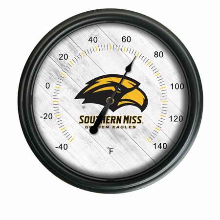 HOLLAND BAR STOOL CO University of Southern Mississippi Indoor/Outdoor LED Thermometer ODThrm14BK-08SouMis